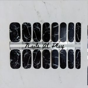 5 for $15 Nail Wraps- Black Marble